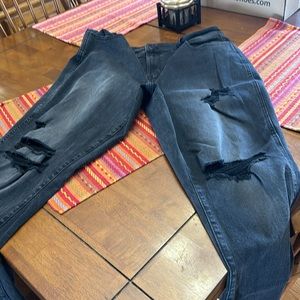 Womens distressed black jeans size XL. ( fits like a 16)Maurice’s